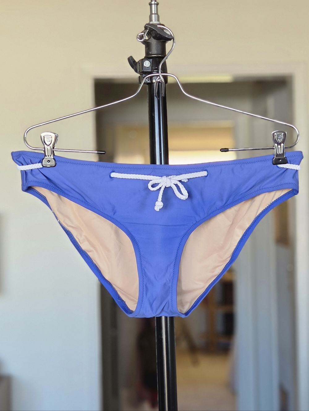 J. Crew Braided Tie Nautical Blue Bikini Set - Picture 5 of 8